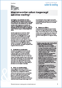 Factsheet suikers op het etiket
