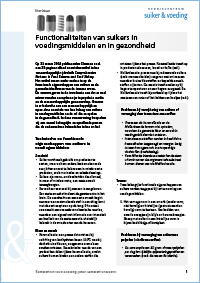 Factsheet suikers op het etiket