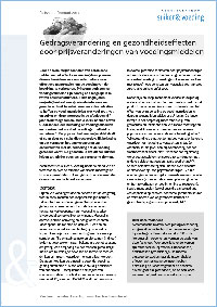 Factsheet Gedragsverandering en gezondheidseffecten door prijsveranderingen van voedingsmiddelen 150217